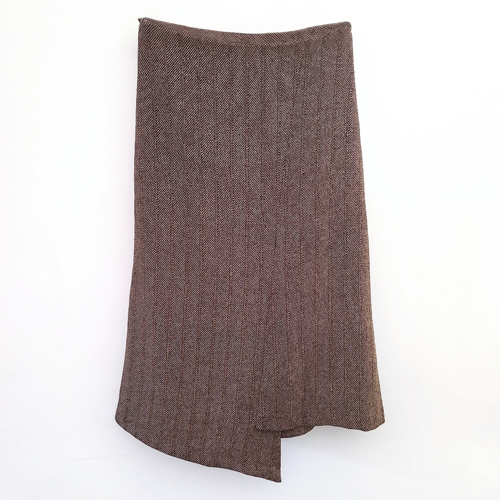 Vintage Tweed Asymetrical skirt, brown